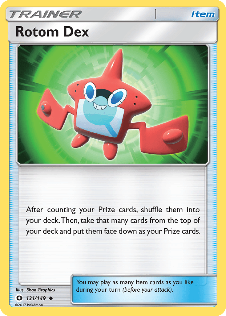 Rotom Dex, carta 131 de Sun & Moon
