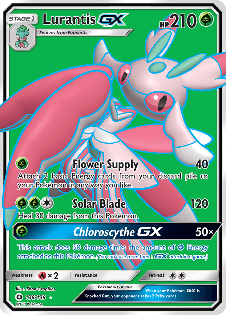 Lurantis GX, carta 138 de Sun & Moon
