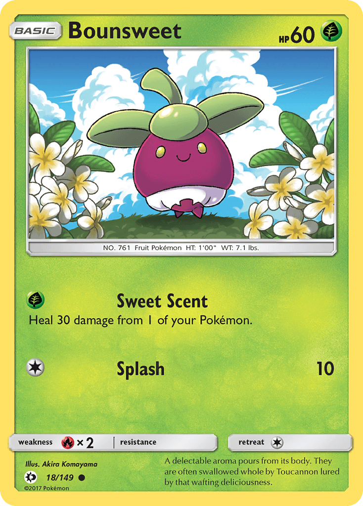 Bounsweet, carta 18 de Sun & Moon