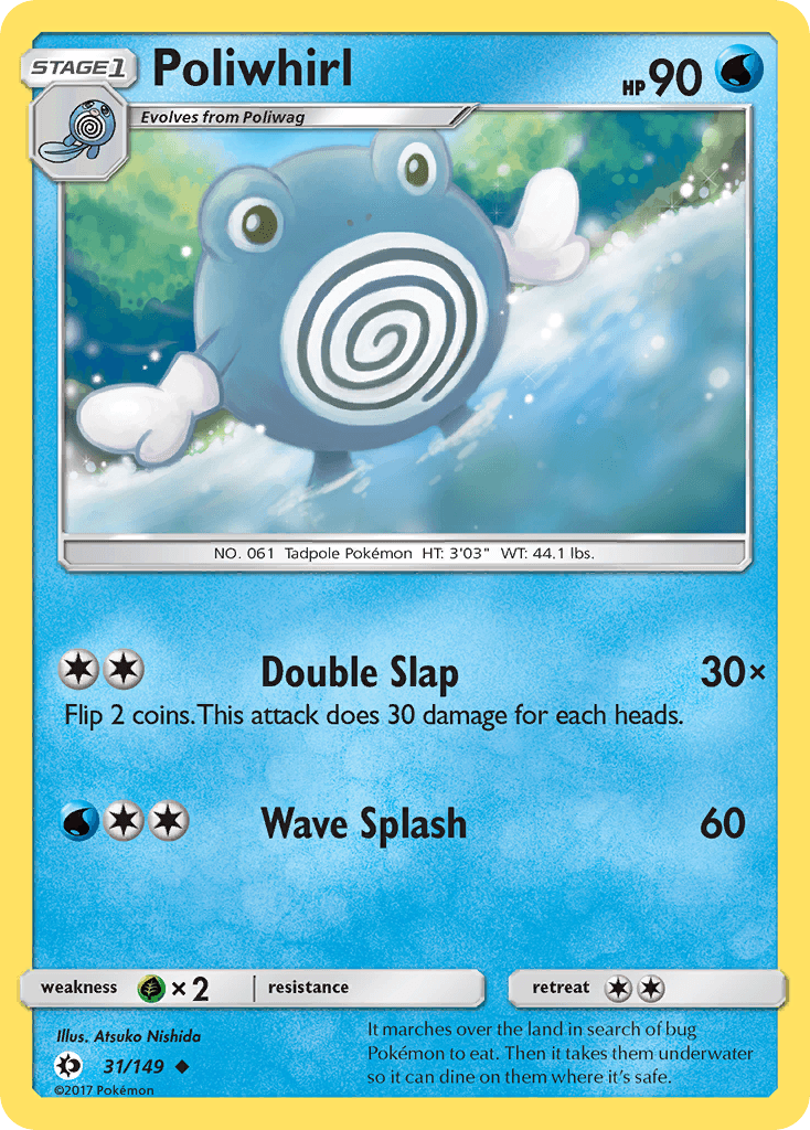 Poliwhirl, carta 31 de Sun & Moon