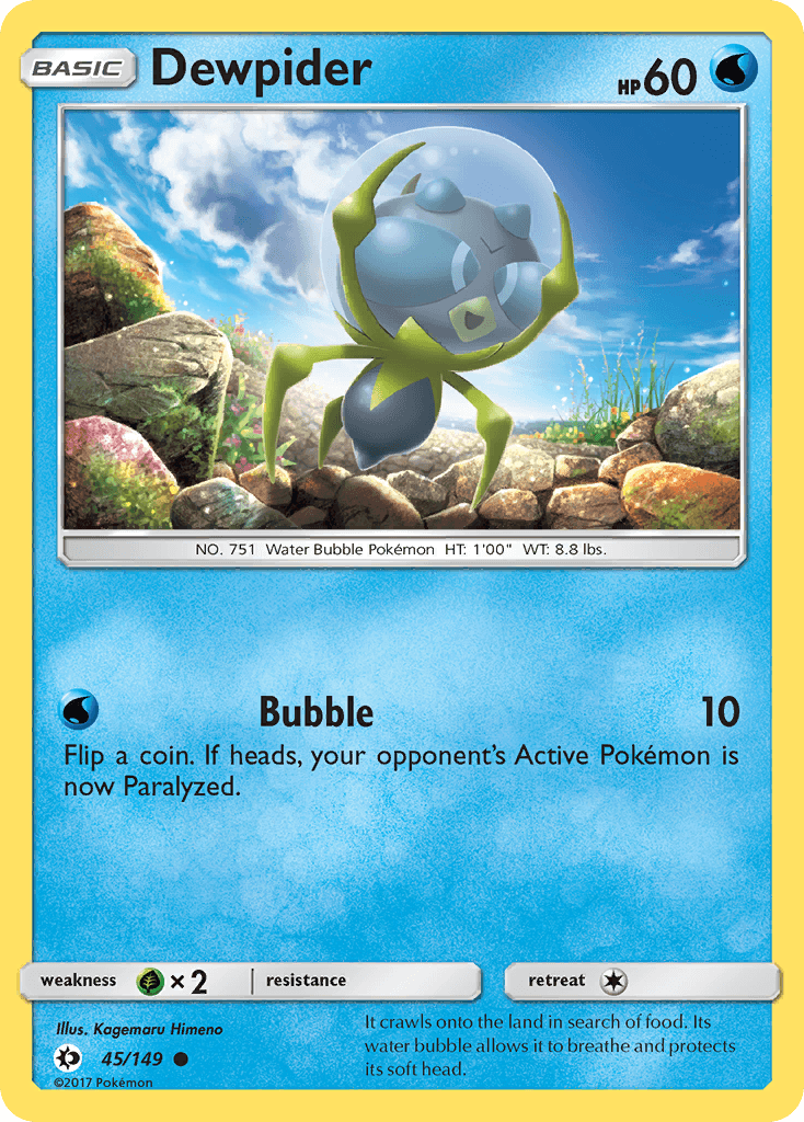 Dewpider, carta 45 de Sun & Moon