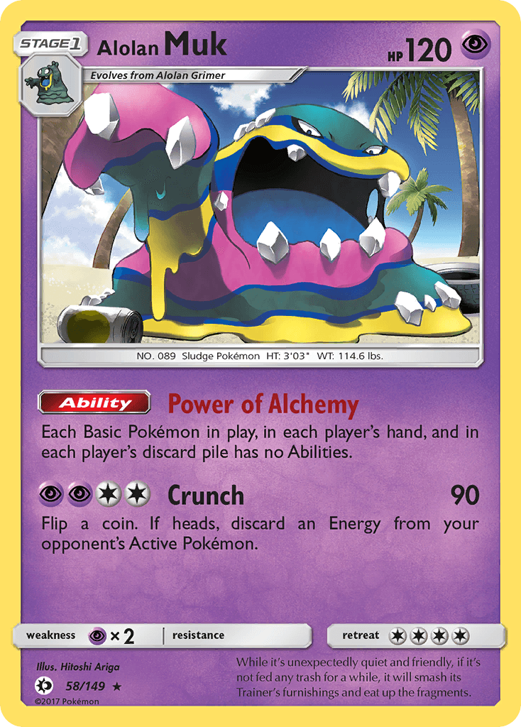 Alolan Muk, carta 58 de Sun & Moon