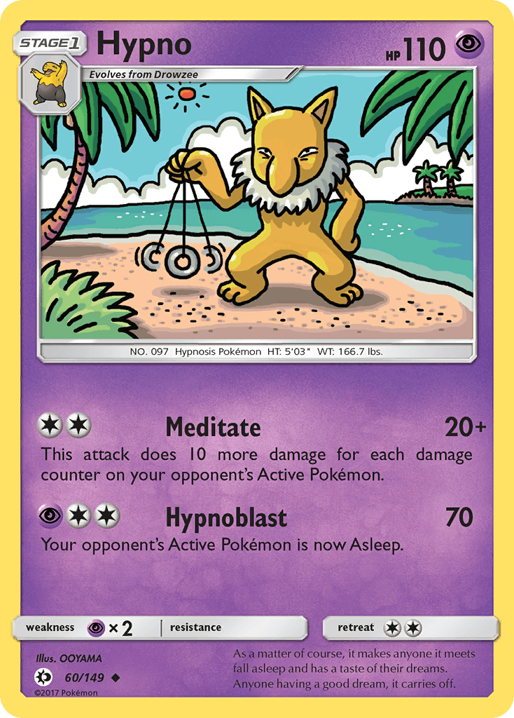 Hypno, carta 60 de Sun & Moon