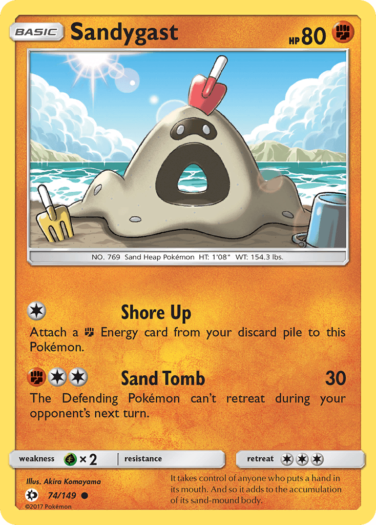Sandygast, carta 74 de Sun & Moon