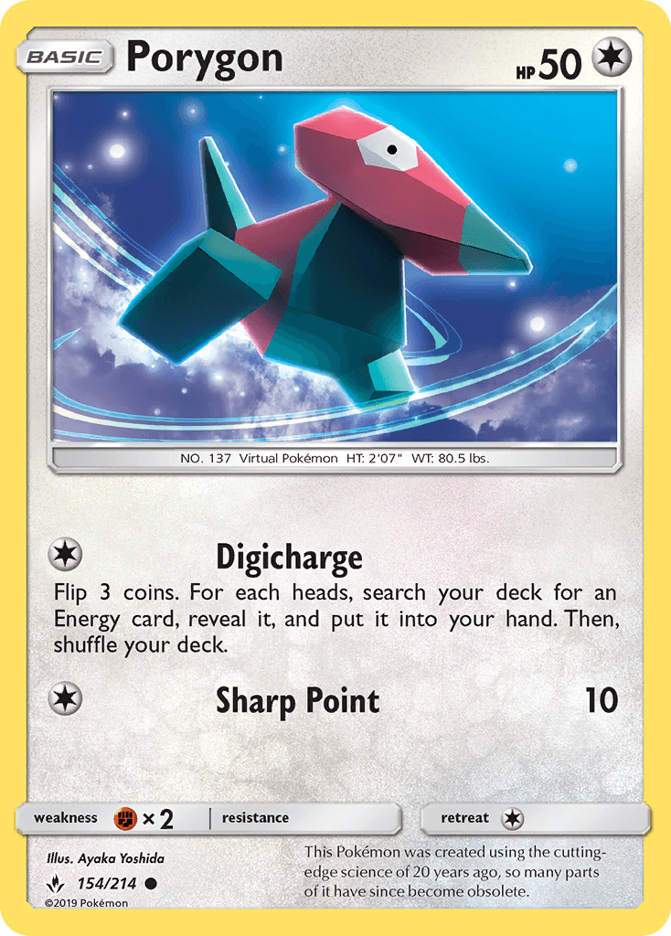 Porygon, carta 154 de Unbroken Bonds