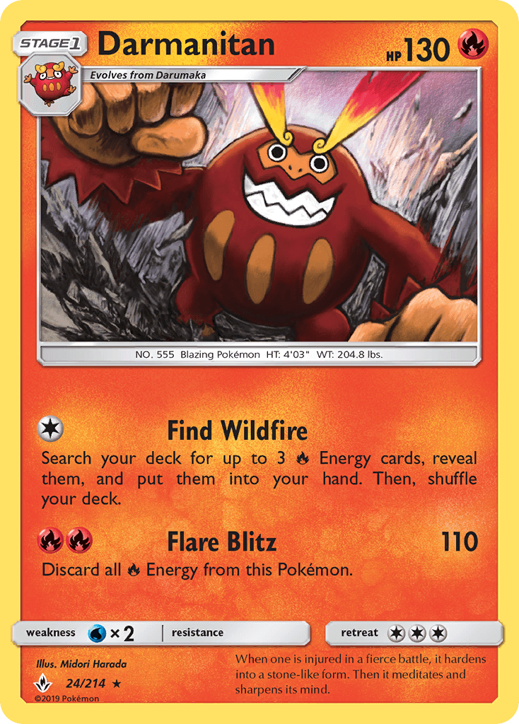 Darmanitan, carta 24 de Unbroken Bonds