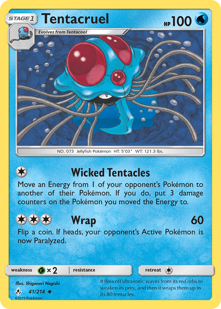Tentacruel, carta 41 de Unbroken Bonds