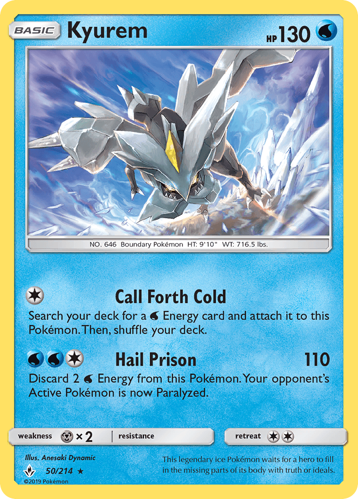 Kyurem, carta 50 de Unbroken Bonds