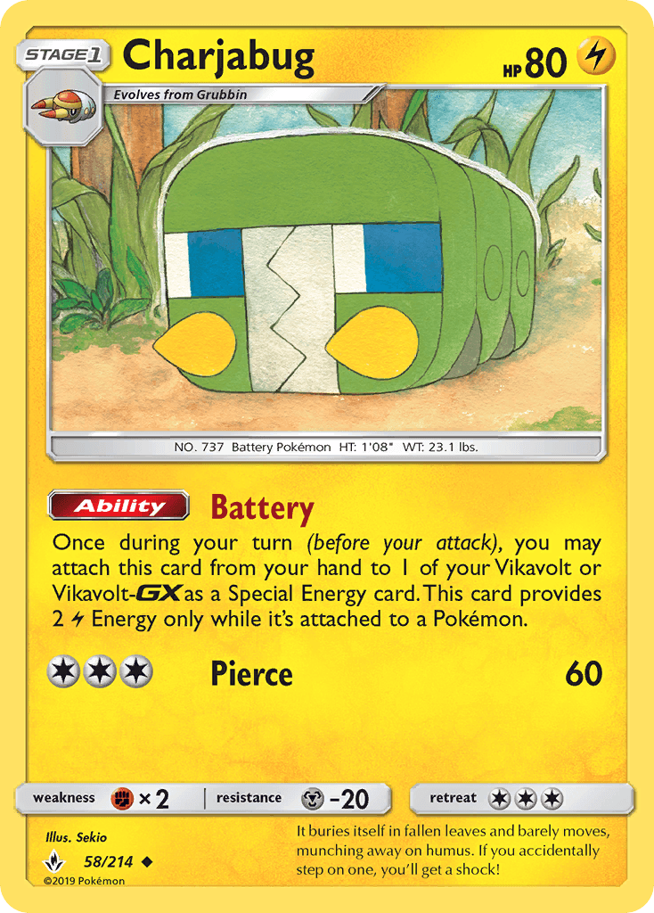 Charjabug, carta 58 de Unbroken Bonds
