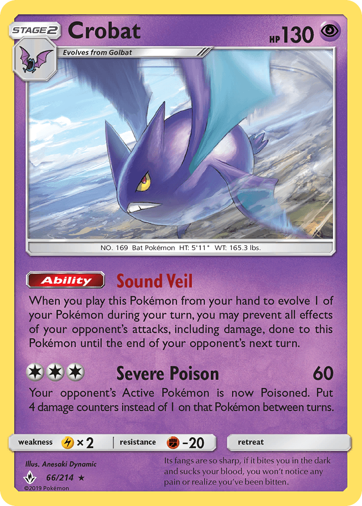 Crobat, carta 66 de Unbroken Bonds