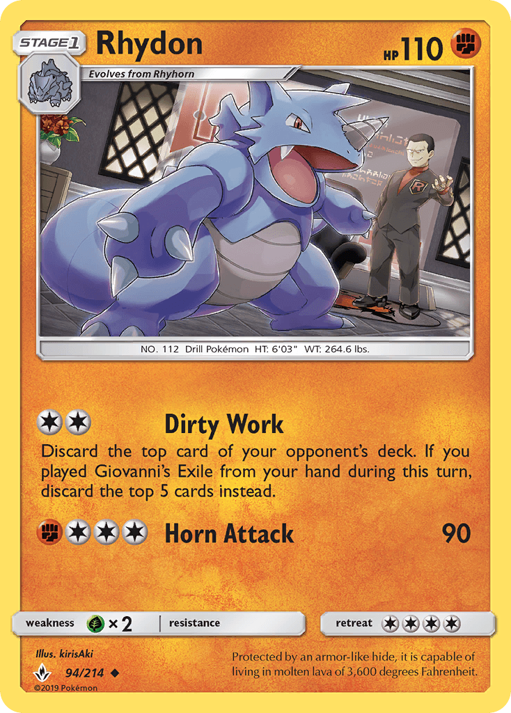 Rhydon, carta 94 de Unbroken Bonds