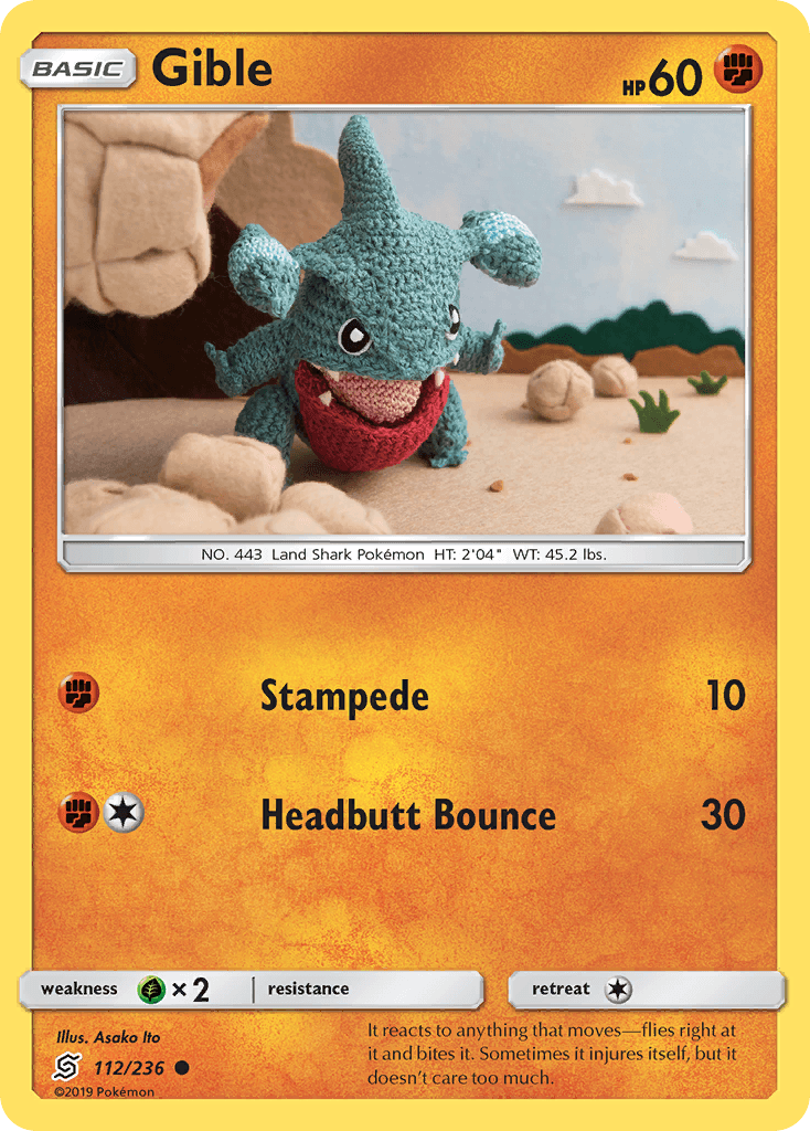 Gible, carta 112 de Unified Minds