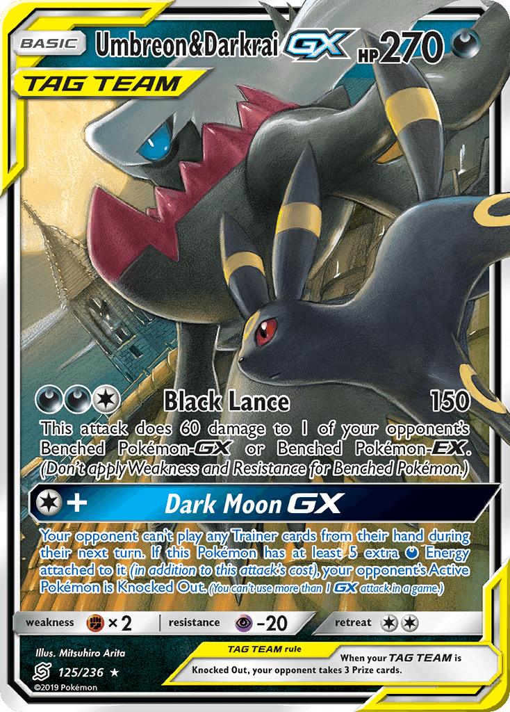 Umbreon & Darkrai GX, carta 125 de Unified Minds