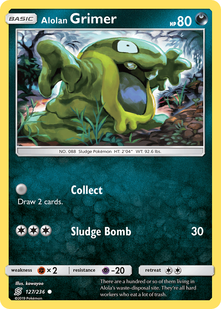 Alolan Grimer, carta 127 de Unified Minds