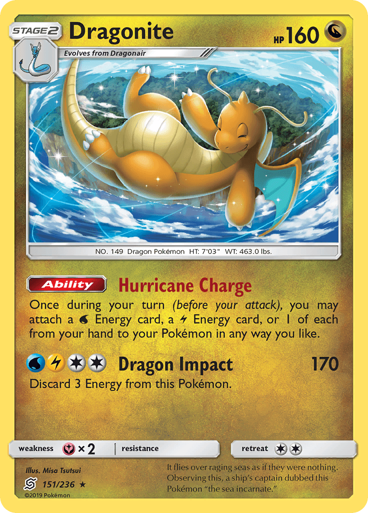 Dragonite, carta 151 de Unified Minds