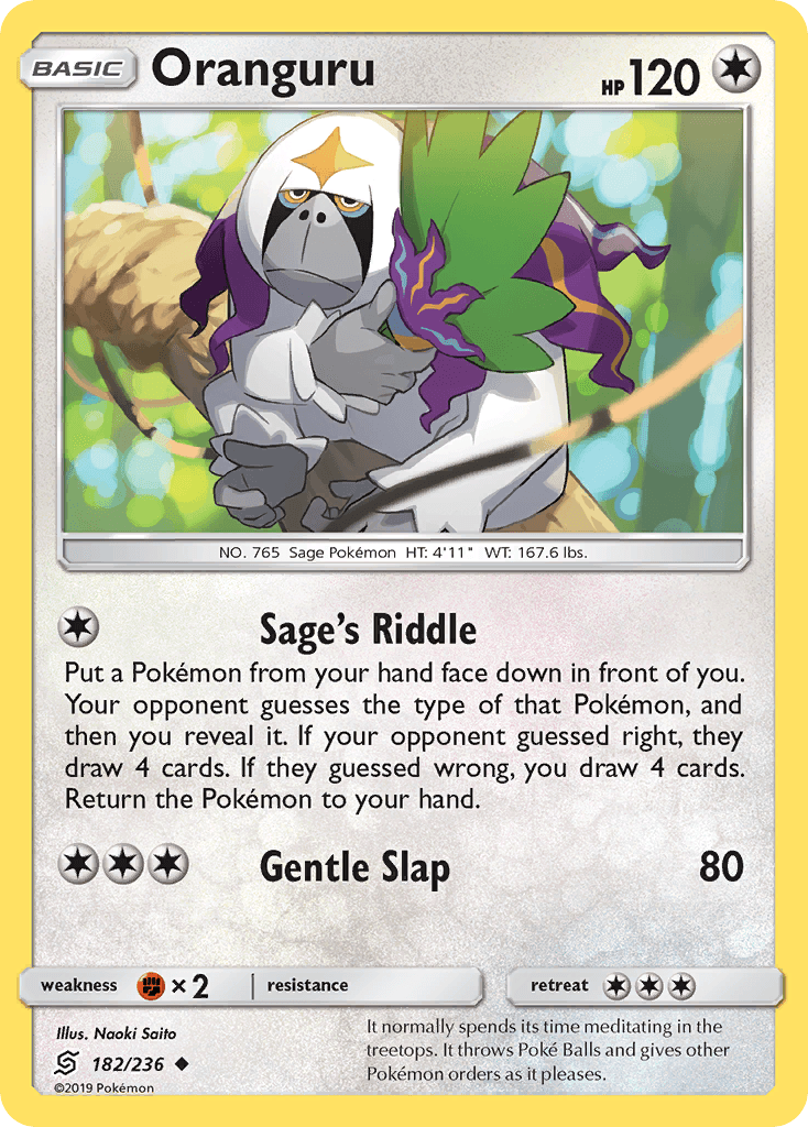 Oranguru, carta 182 de Unified Minds