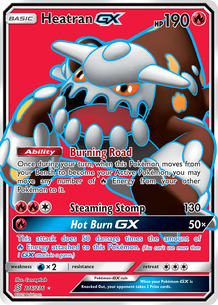 Heatran GX, carta 216 de Unified Minds