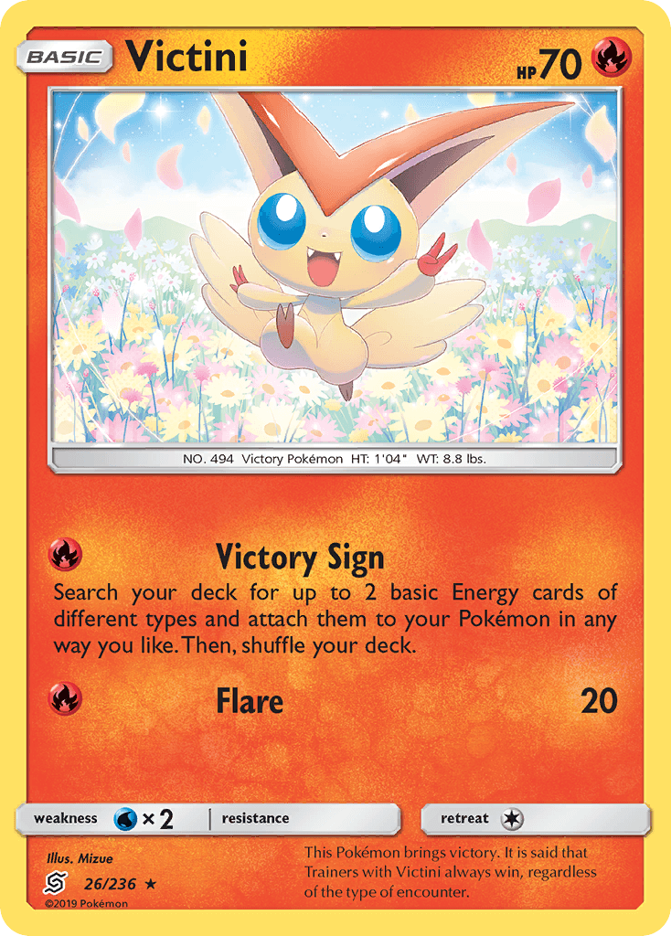Victini, carta 26 de Unified Minds