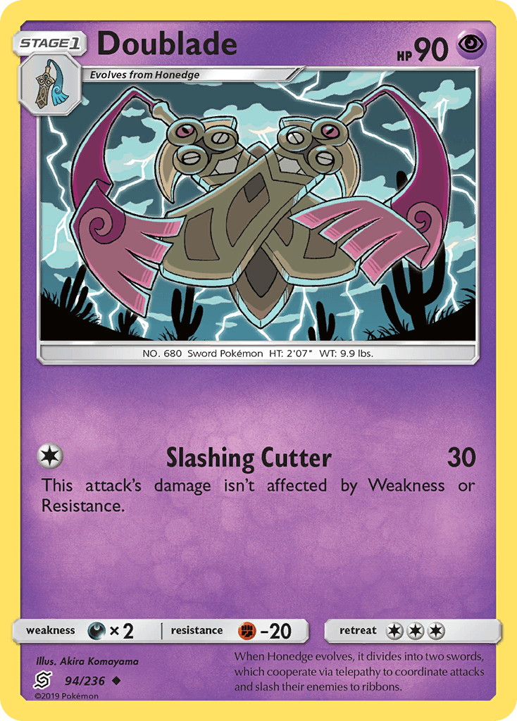 Doublade, carta 94 de Unified Minds