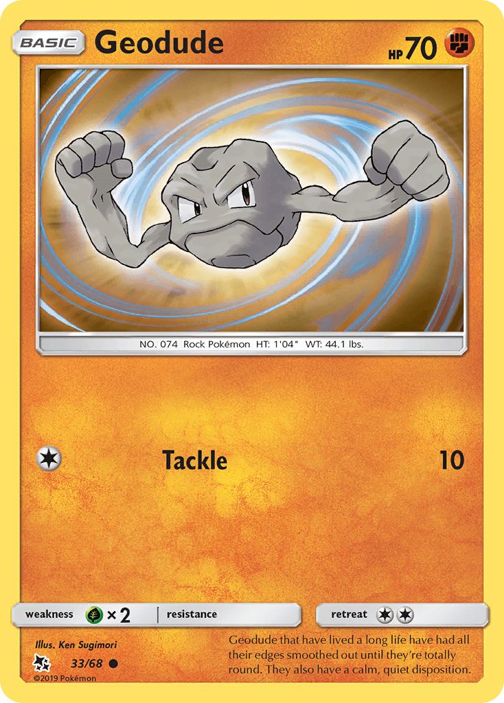 Geodude, carta 33 de Hidden Fates