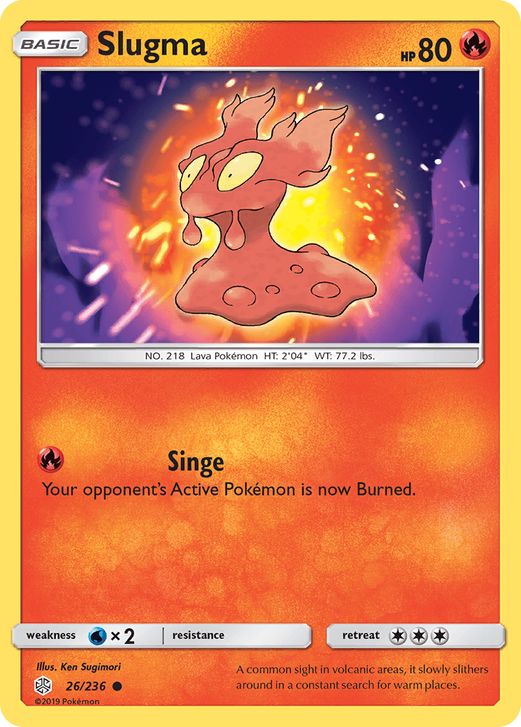 Slugma, carta 26 de Cosmic Eclipse