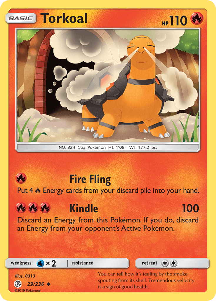 Torkoal, carta 29 de Cosmic Eclipse