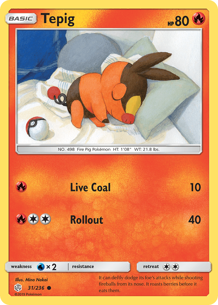 Tepig, carta 31 de Cosmic Eclipse