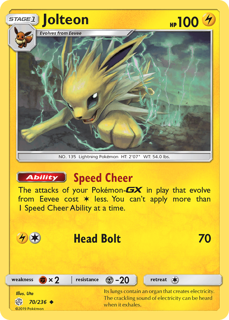 Jolteon, carta 70 de Cosmic Eclipse