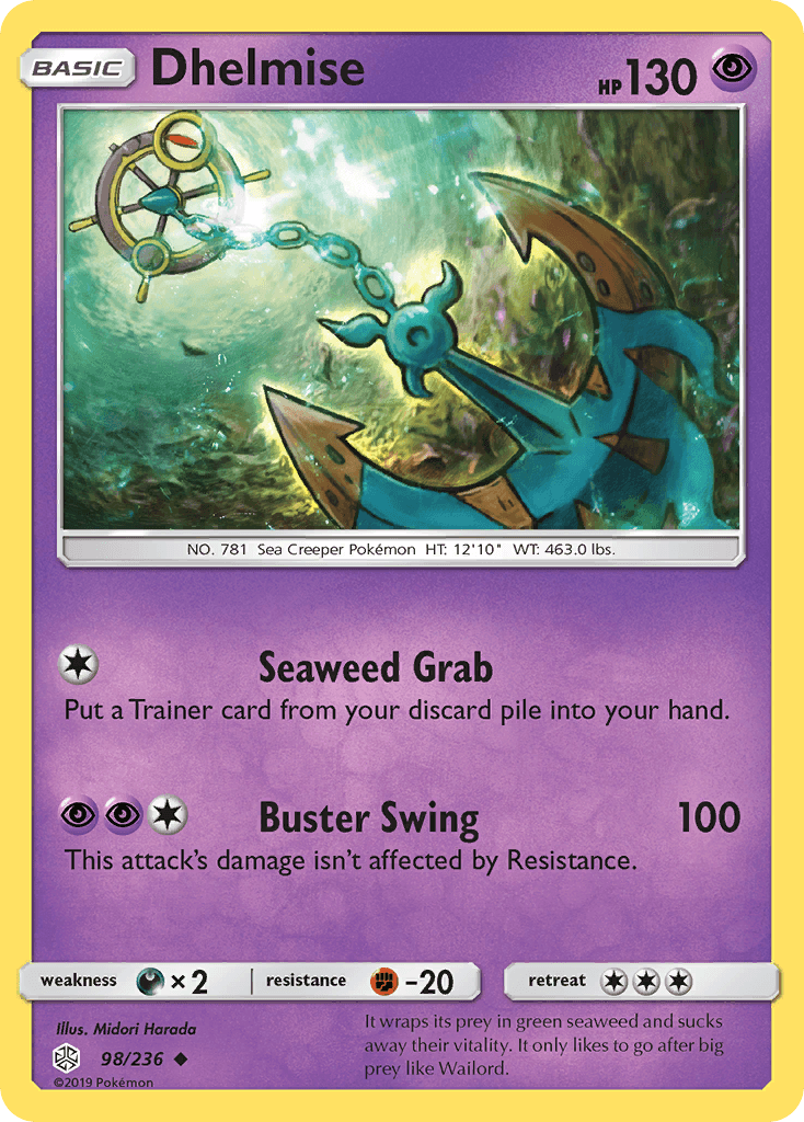 Dhelmise, carta 98 de Cosmic Eclipse
