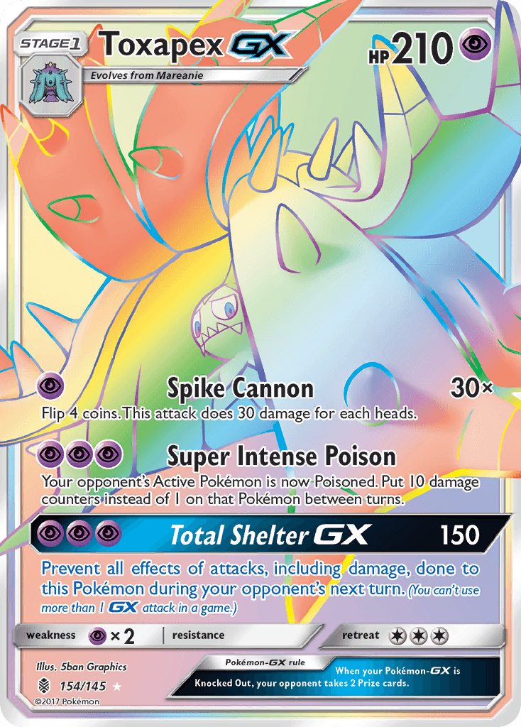 Toxapex GX, carta 154 de Guardians Rising