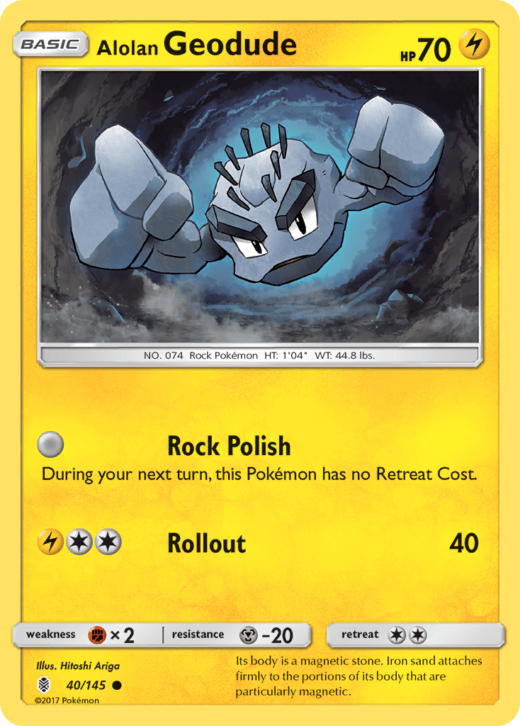 Alolan Geodude, carta 40 de Guardians Rising