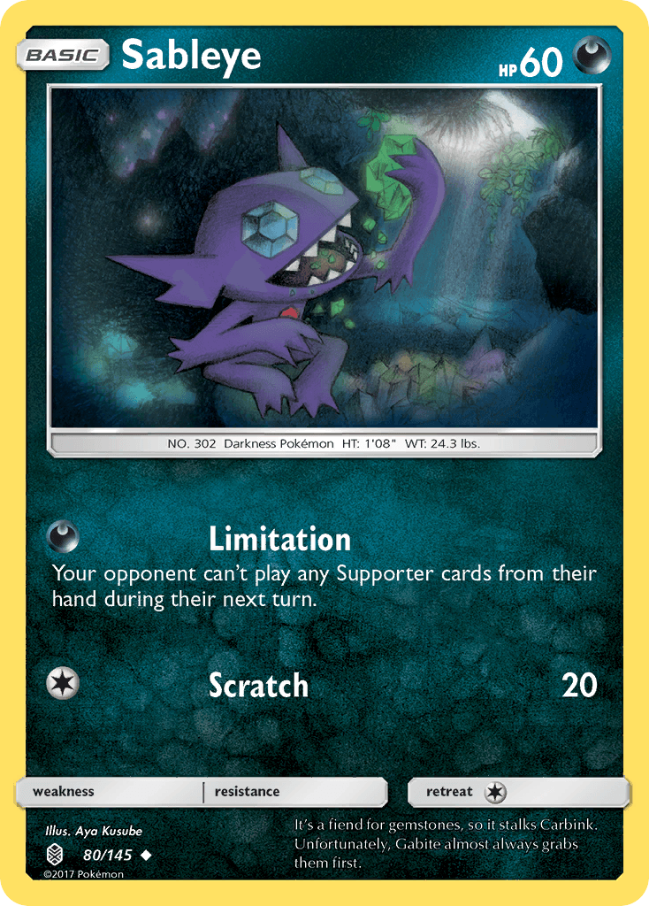 Sableye, carta 80 de Guardians Rising