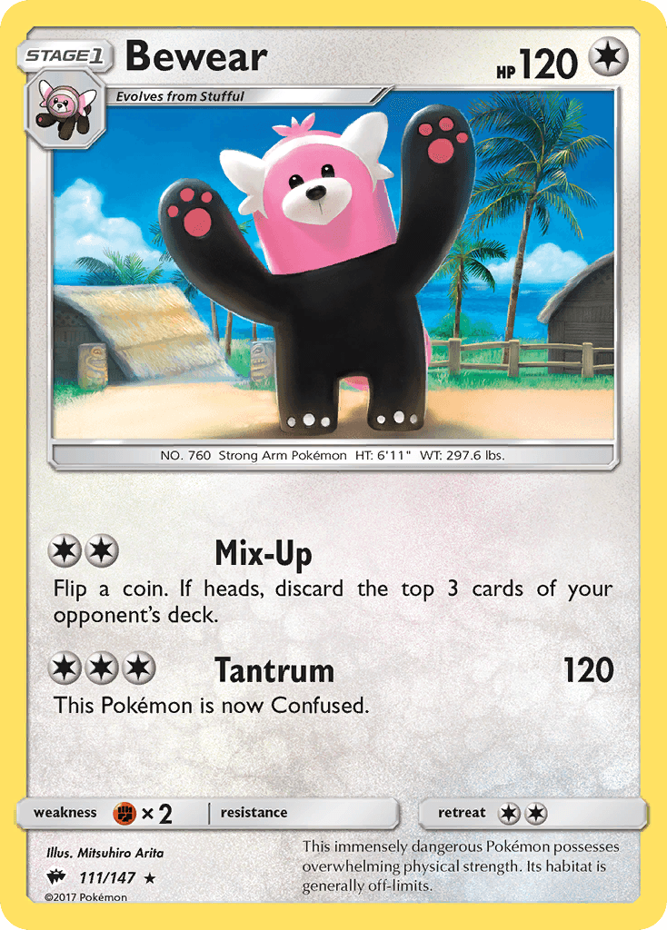 Bewear, carta 111 de Burning Shadows