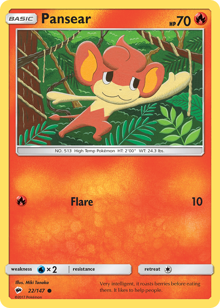 Pansear, carta 22 de Burning Shadows