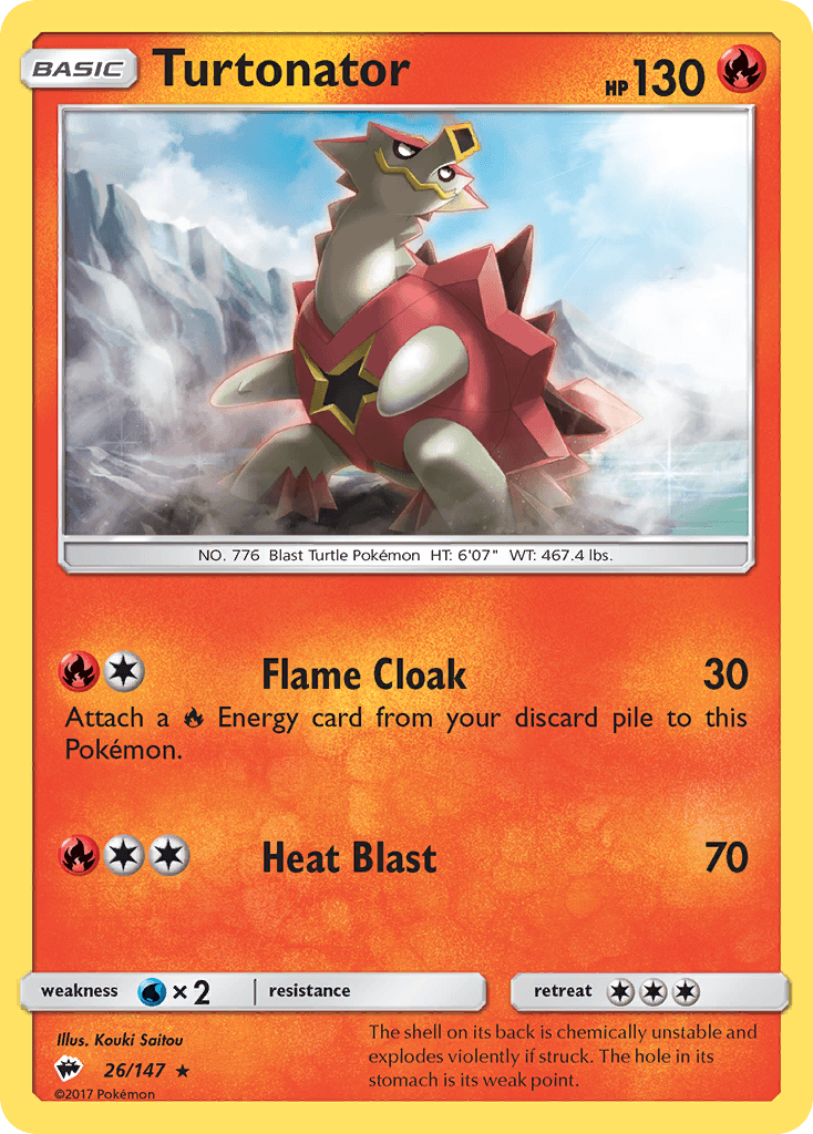 Turtonator, carta 26 de Burning Shadows
