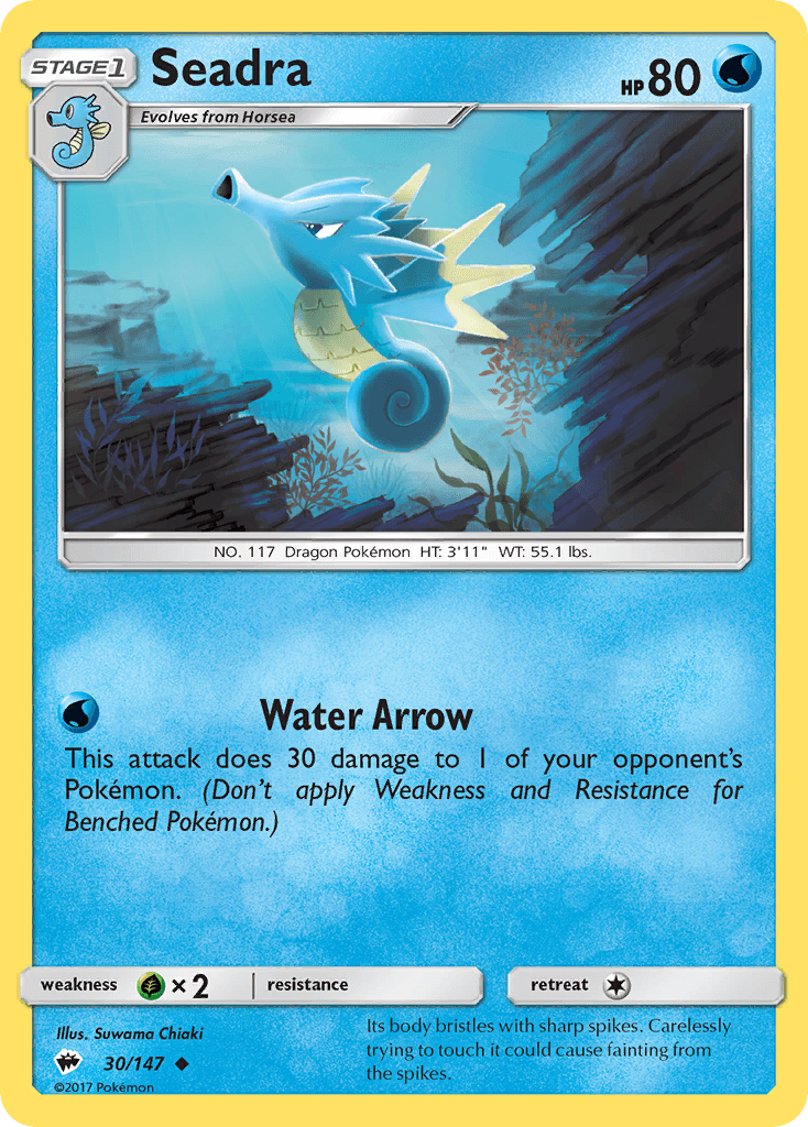 Seadra, carta 30 de Burning Shadows