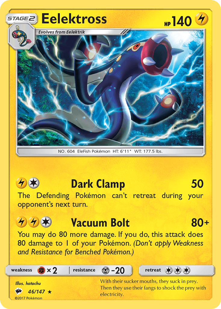 Eelektross, carta 46 de Burning Shadows