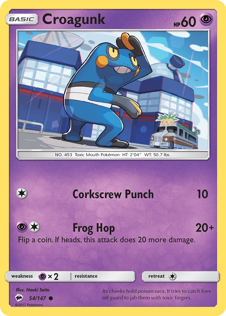 Croagunk, carta 54 de Burning Shadows