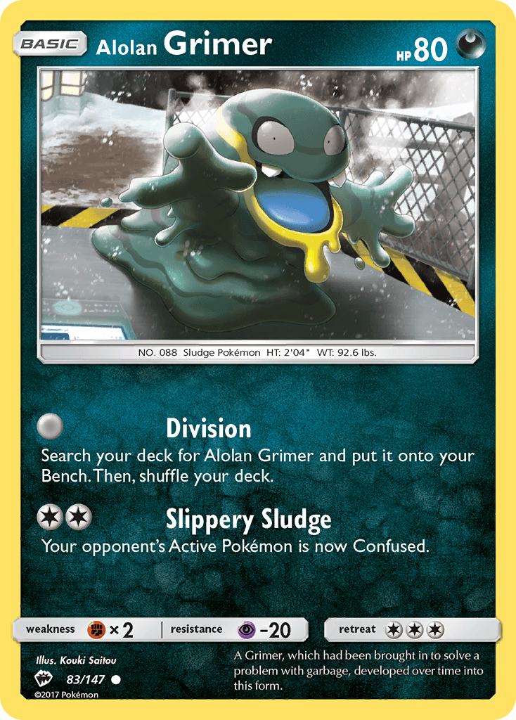 Alolan Grimer, carta 83 de Burning Shadows