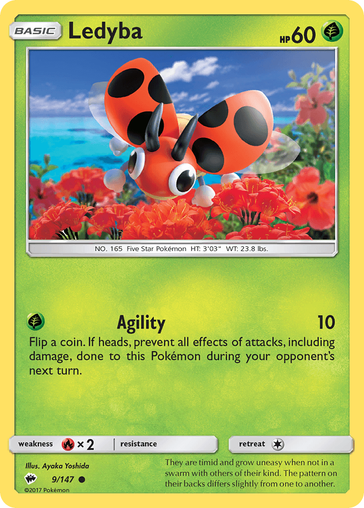 Ledyba, carta 9 de Burning Shadows