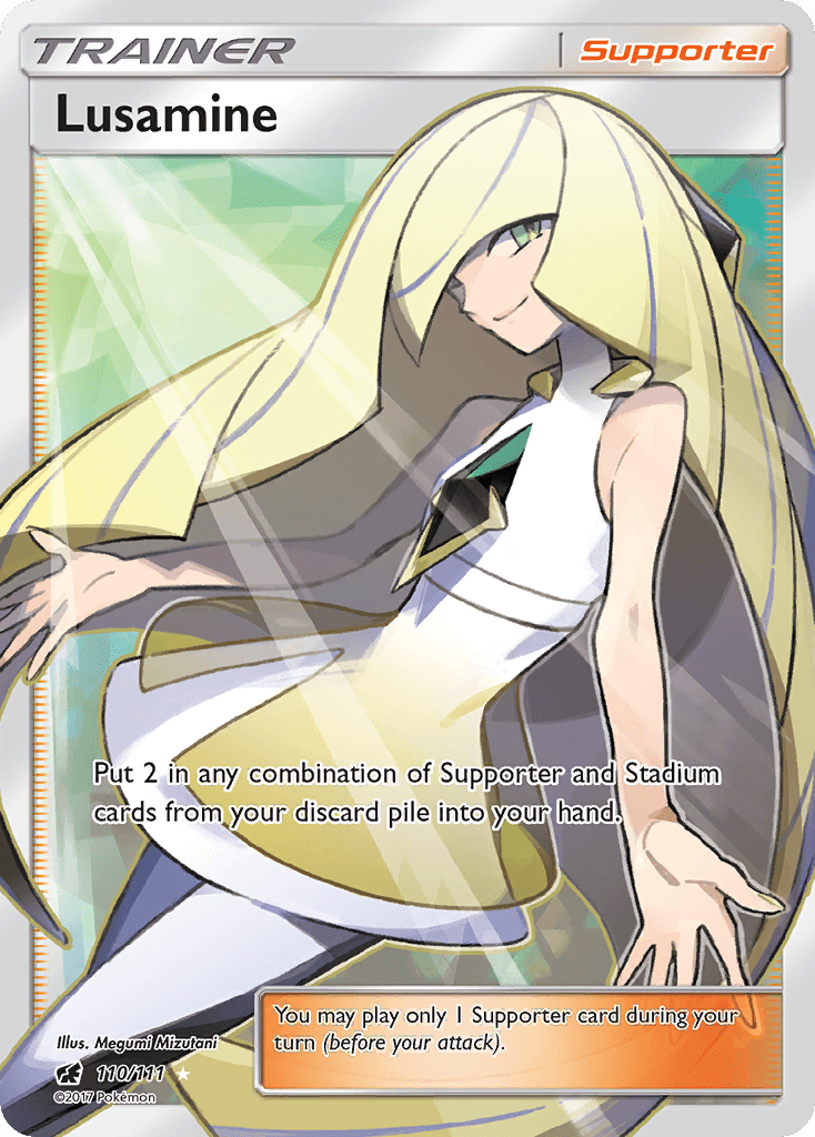 Lusamine, carta 110 de Crimson Invasion