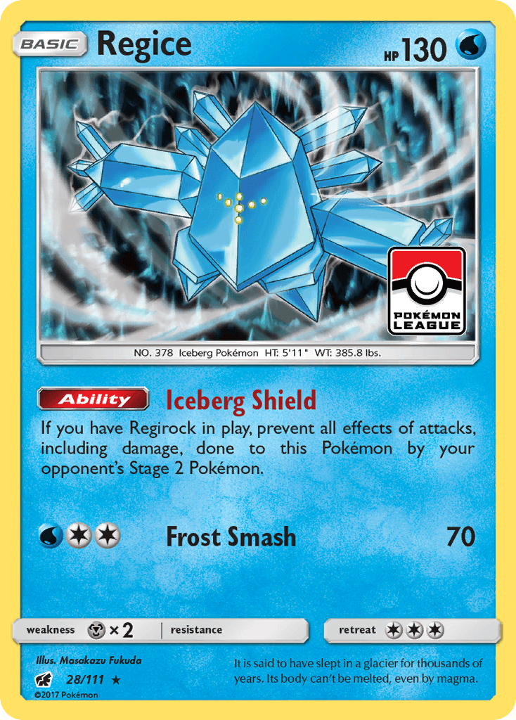 Regice, carta 28 de Crimson Invasion
