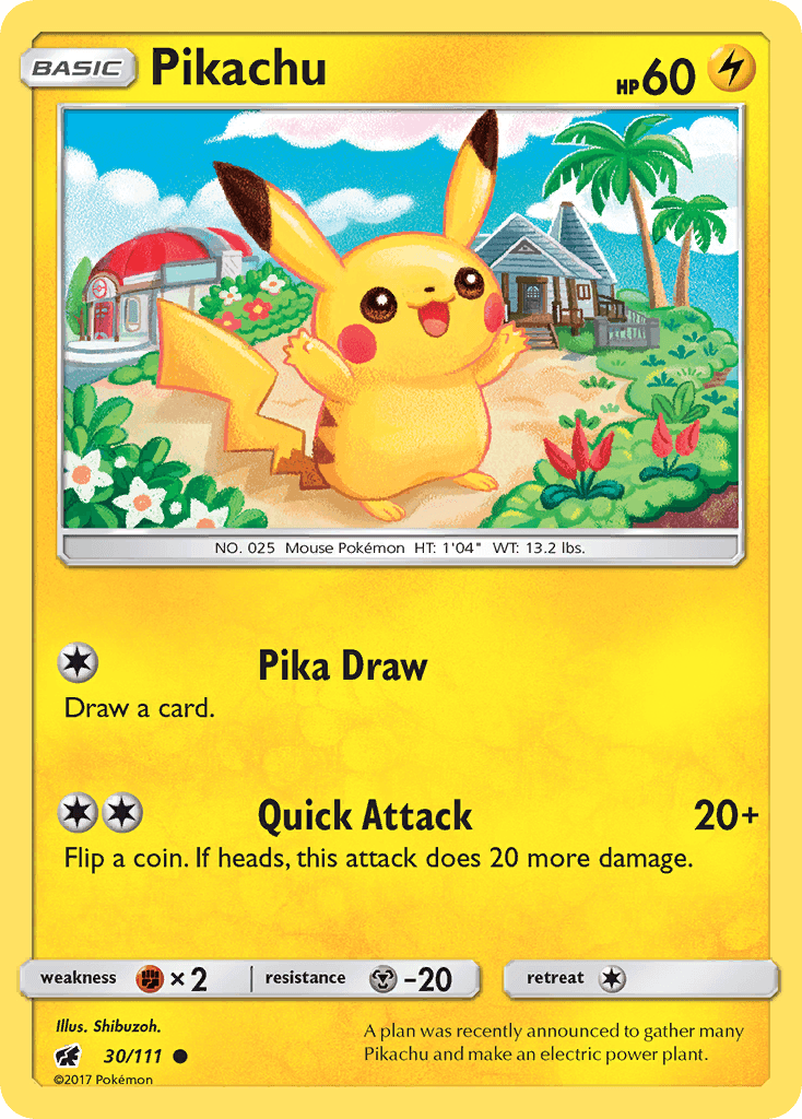 Pikachu, carta 30 de Crimson Invasion