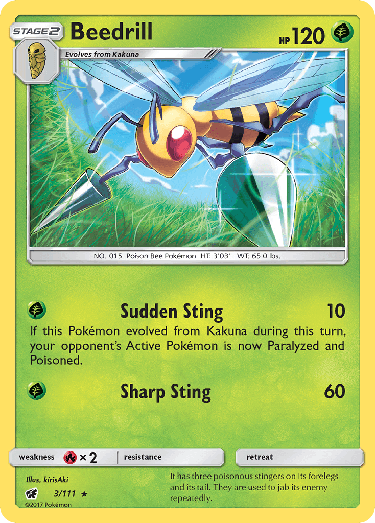 Beedrill, carta 3 de Crimson Invasion