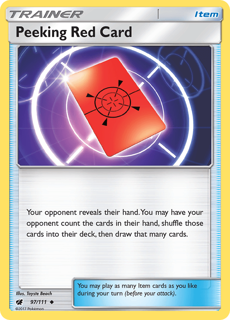 Peeking Red Card, carta 97 de Crimson Invasion