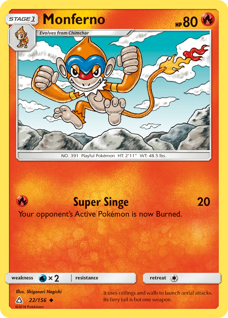 Monferno, carta 22 de Ultra Prism