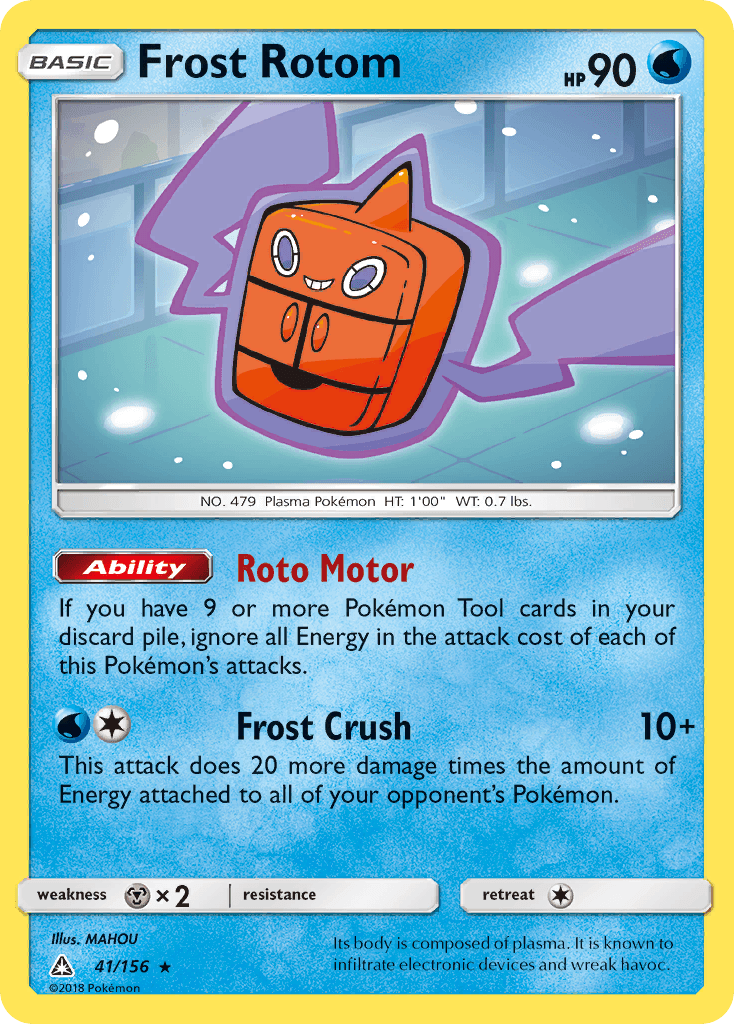 Frost Rotom, carta 41 de Ultra Prism