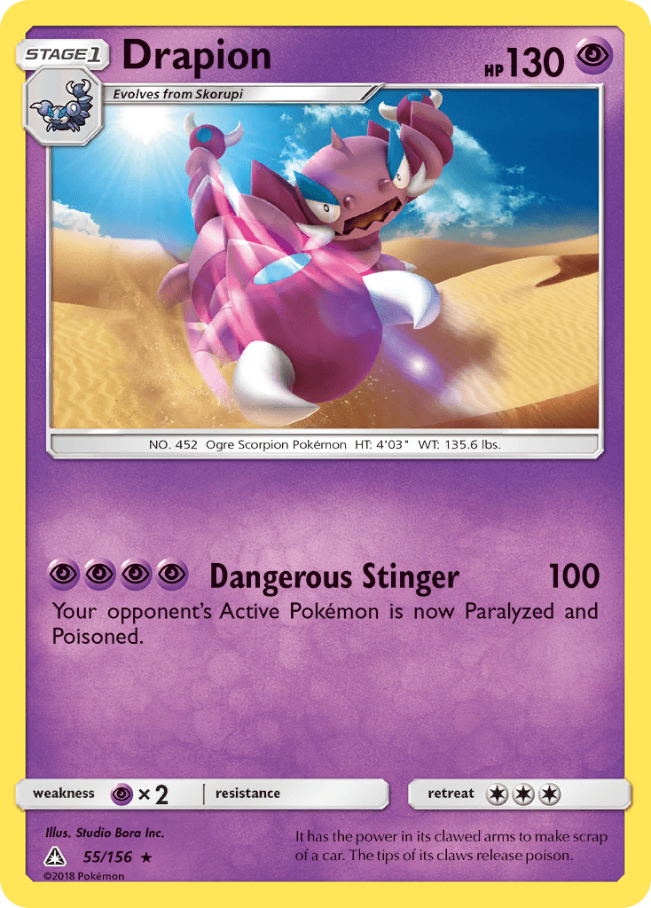 Drapion, carta 55 de Ultra Prism