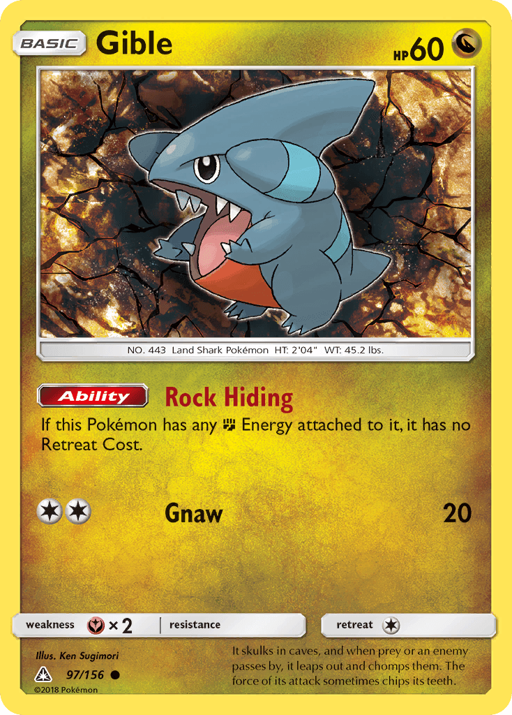 Gible, carta 97 de Ultra Prism