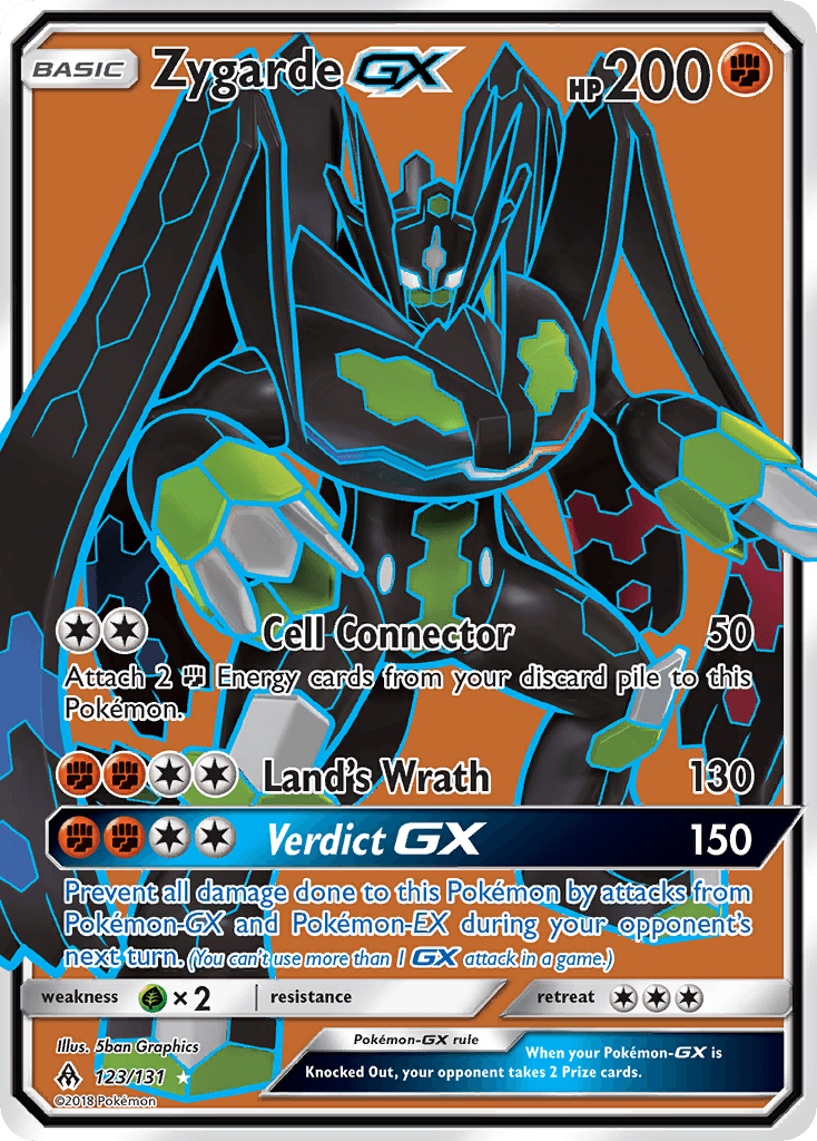 Zygarde GX, carta 123 de Forbidden Light